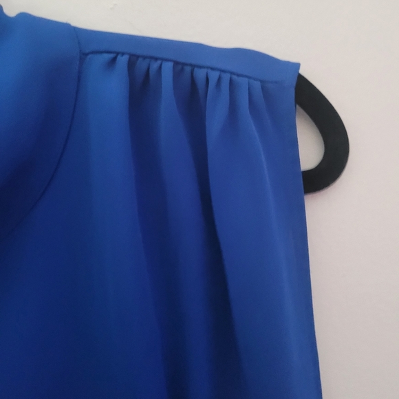 ZARA blue sleeveless blouse - Picture 7 of 9